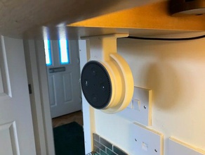 echo dot doughnut kitchen cabinet hang mount audio alexa amazon 3d print model - Mito3D