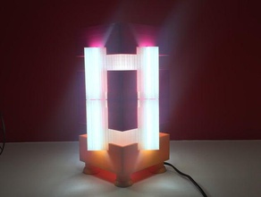 origami lampshade decor desk led lights 3d print model - Mito3D