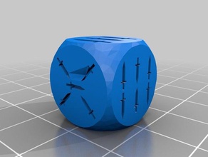 pocket tactics custom dice set split pocket-tactics 3d print model - Mito3D