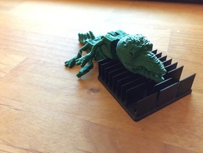 Reptil drucken Sie einmal beweglichen Oberkörper Tiere Kreatur design lernen bewegliche Teile sculptris Spielzeug 3d print model - Mito3D
