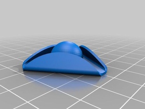 chapeau tricorne accessoires benis pirate triangle 3d print model - Mito3D
