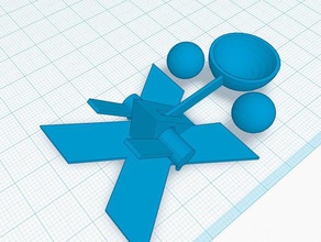 einfaches Katapult - Spielzeug Spiele 3d print model - Mito3D
