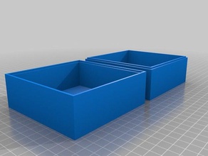 meu personalizados pres ajuste de caixa contentores 3d print model - Mito3D