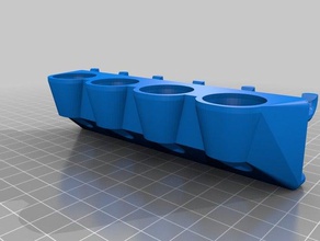 Schraubendreher 4x1 breit - Organisation angepasst 3d print model - Mito3D