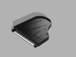 piano à queue musique 3d print model - Mito3D