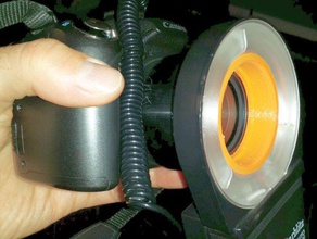 canon powershot sx1 starblitz 1000 auto macro-lite direct adapter diy camera flash ring 3d print model - Mito3D