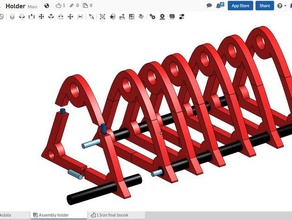 infinito secretária titular arco arquivo de papel office suporte 3d print model - Mito3D