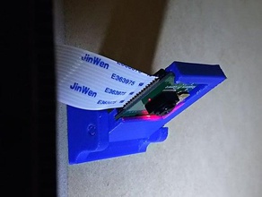 meccanismo di inclinazione raspberry pi scheda della fotocamera top mount 3d print model - Mito3D