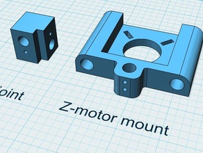 remix reprappro z-motor-mount 3d Drucker Teile huxley mendel 3d print model - Mito3D