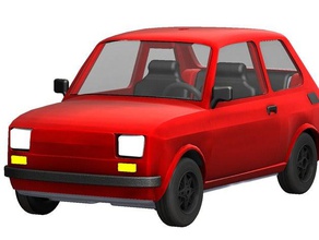 fiat 126 rc toy vehicles 3d print model - Mito3D