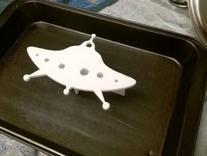 ufo brownie cobertura de proteção a cozinha jantar brownies disco voador 3d print model - Mito3D