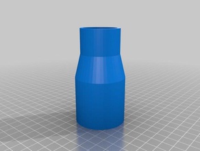 mi personalizar la manguera de vacío del adaptador bosh chopsaw 15 44 mm en el conducto herramientas 3d print model - Mito3D