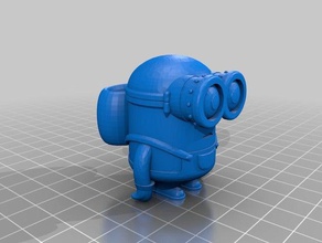 minion bob pañuelo de diapositivas woggle accesorios boy scout cub 3d print model - Mito3D