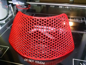 baseball cap crest support mesh accessories hat 3d print model - Mito3D