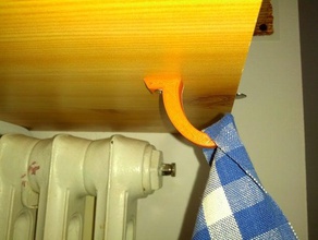 simples gancho a cozinha jantar toalha 3d print model - Mito3D