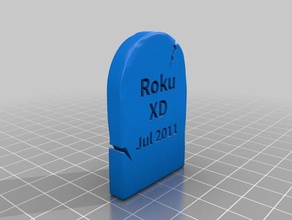 gravestone roku xd jul 2011 small other customized 3d print model - Mito3D