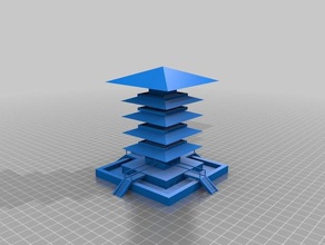 la pagode l'art 3d print model - Mito3D