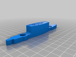 lazer identificador de bagagem botão reposição partes 3d print model - Mito3D