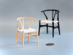 hans wegner wishbone chair sedia modello mobili 3d print model - Mito3D