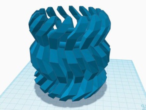 abstract vaso arredamento di fiori 3d print model - Mito3D