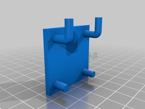 pegboard holder parametric dummy organization 3d print model - Mito3D