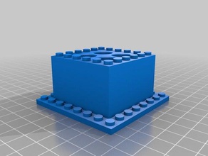 benim lego kalem tutucu özelleştirilmiş kaplar 3d print model - Mito3D