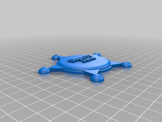 deputy jack badge props customized 3D print model - Mito3D