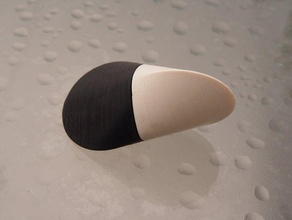 tuz biber cazibesi mutfak yemek siyah beyaz merkezi ağırlık çeşniler set çeşni muffineer mahzeni tuzluk oyuncak yin yang 3d print model - Mito3D