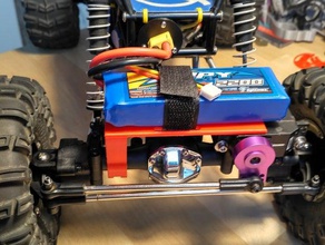 batería monte gmade r1 rc vehículos soporte de la rastreador crawler 3d print model - Mito3D