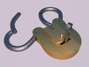 houdinis ruso manacle props articulated cuff handcuff handcuffs key lock locking magic manacles shackle shackles steampunk 3d print model - Mito3D