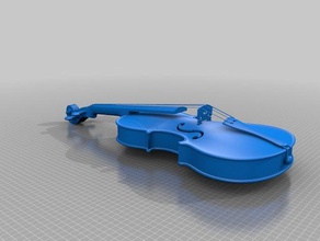 el violín la música 3d print model - Mito3D