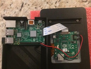 remix caso, o acesso rpi 3 porta de alimentação computador raspberry pi caso touchscreen 3d print model - Mito3D