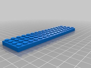 lego Stein Platte 4x16 Bau - Spielzeug angepasst 3d print model - Mito3D