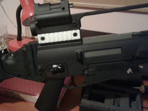 schiene 20mm airsoftgun umarexares hk g36v mechanisch ist - Spielzeug picatinny-schiene 3d print model - Mito3D