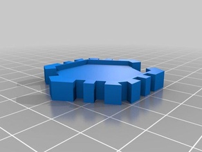 wasabi guerre courte base hexagonale les jouets jeux 3d print model - Mito3D