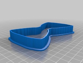 bow ties cool cookie cutter kitchen dining customized 3d print model - Mito3D