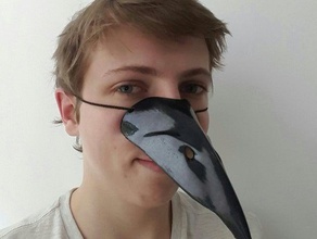 crow beak costume costumechallenge 3d print model - Mito3D