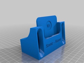 sonic-stand iphone 7 mobile supporto stand 3d print model - Mito3D