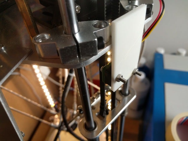 endstop bracket 3ku delta printer 3d parts microswitch openscad 3D print model - Mito3D