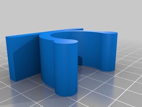 my customized custom wall tube holder organization 3d print model - Mito3D