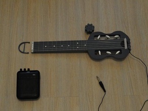 travel guitar 450mm music 3d print model - Mito3D