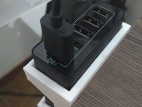anker 5 port usb charger holder organization 3d print model - Mito3D