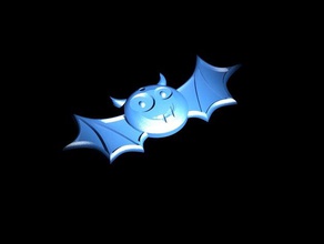 halloween bat smile creatures smiling spooky 3d print model - Mito3D
