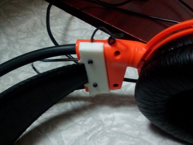 fone de ouvido reposição parte, cobra-e-azul substituição partes fones peça 3D print model - Mito3D