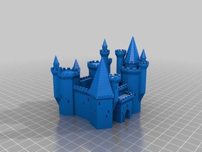 castle generator 4-93-69 buildings structures customized 3d print model - Mito3D