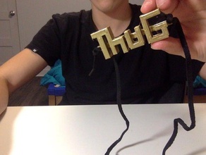 thug life chain other costumechallenge 3d print model - Mito3D