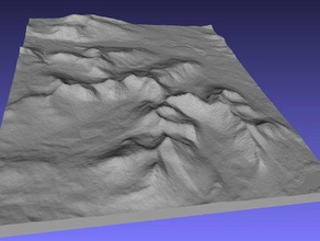 benbaun connemara national park ireland learning bens galway geodesy geography raised relief topographical topography 3d print model - Mito3D