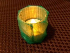led tea light candle holder decor 3d print model - Mito3D