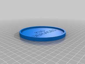 k3d coaster mutfak yemek özelleştirilmiş 3d print model - Mito3D