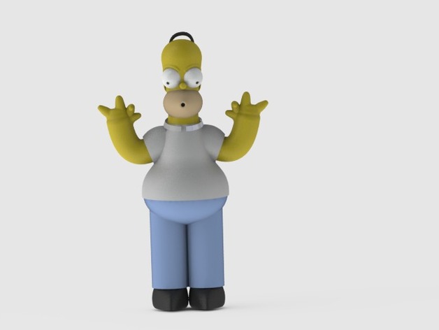 homer simpson jogos simpsons 3D print model - Mito3D